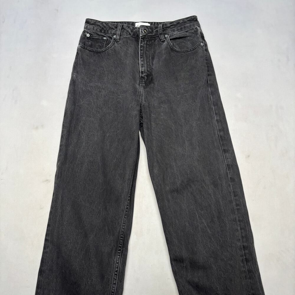 GANNI Misy High Rise Cropped Jeans Women's 29 Black Denim Minimalist - Picture 2 of 15